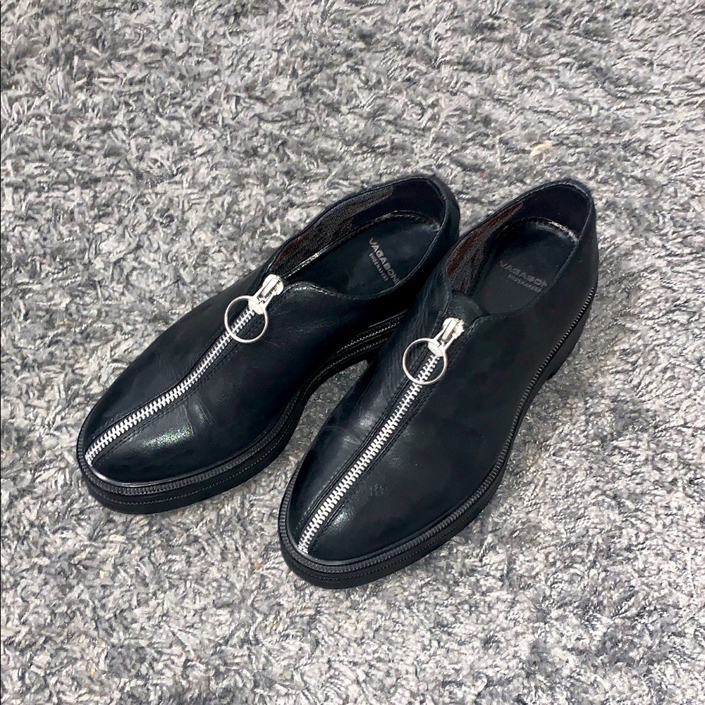 edgy leather shoes